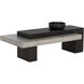 Herriot 56 X 28 inch Dark Brown / Grey Outdoor Coffee Table